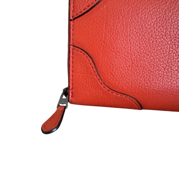 Coach EUC Leather Zip Around Accordion Wallet F52645 - Picture 7 of 13